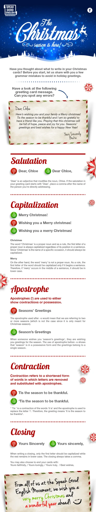 SPEAK GOOD ENGLISH NEWSLETTER DECEMBER 2016